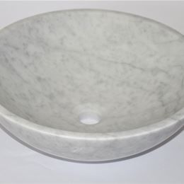 Schüssel in marmo Bianco Carrara