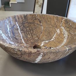 Forest Brown Marble Sink